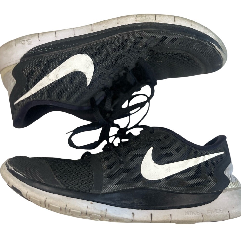 Nike Free RN 5.0 Youth Black Running Shoes Athletic Sneakers Youth Size 6.5 - Picture 7 of 9